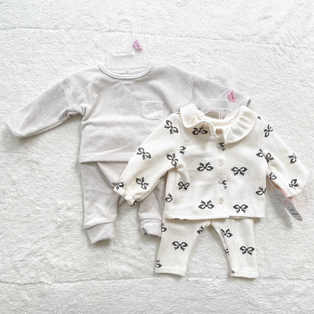 Modern Moments & Wonder Nation | 0-3M Baby Matching Top & Pant Sets *NWT*